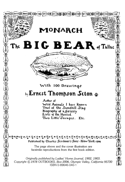 Monarch, the Big Bear of Tallack in the Lake Tahoe High Sierra. vist0040o